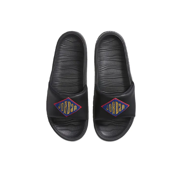 JORDAN Break Se Minimalistic Black Slippers-2