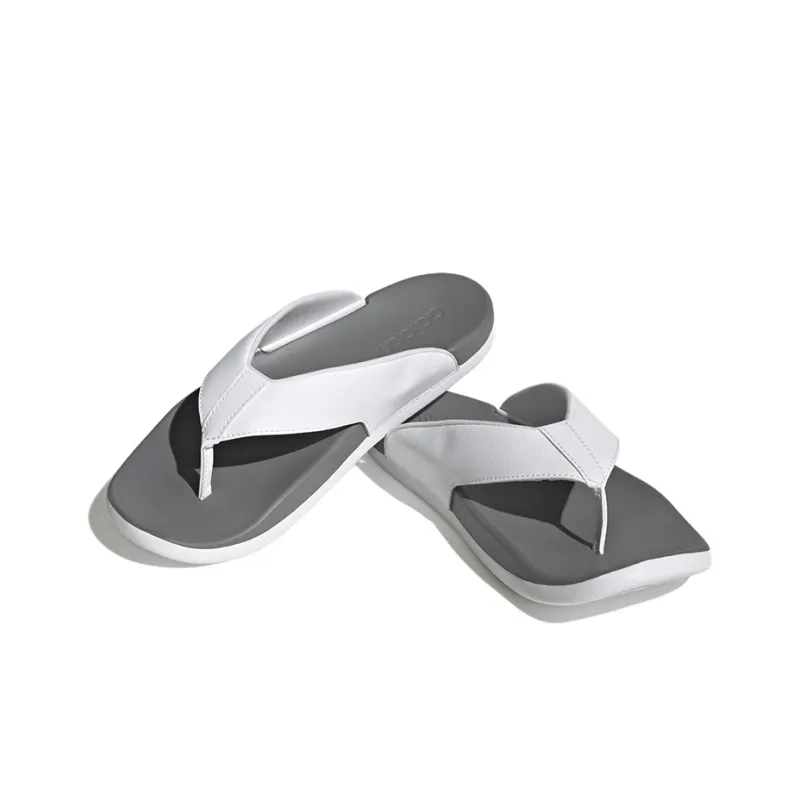 Adidas Adilette Comfort Flip Flop 'White Grey'-2