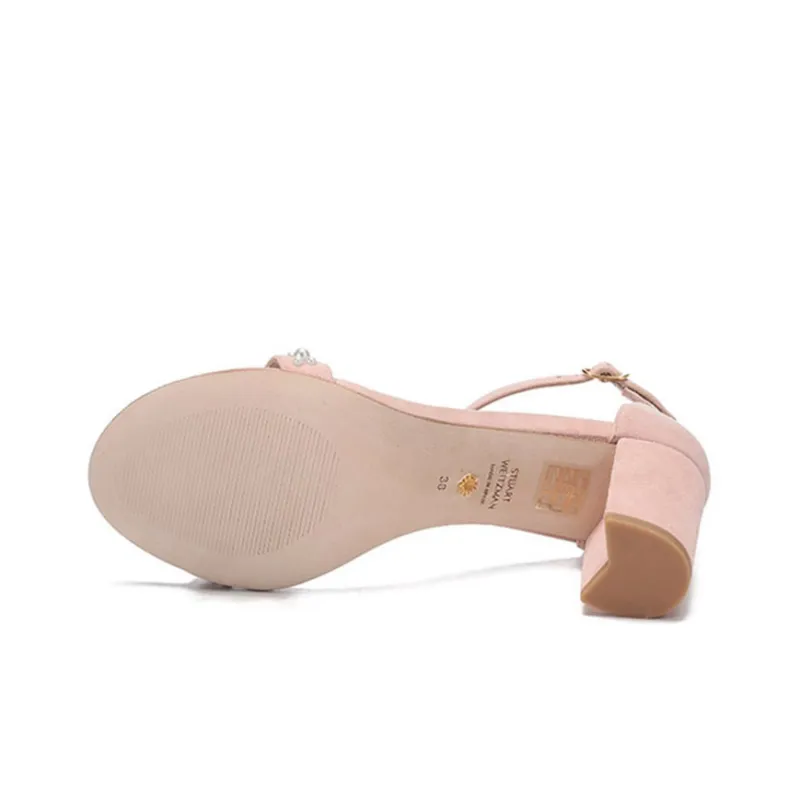 Stuart Weitzman/SW One Strap Sandals Women's Nude Pink-5