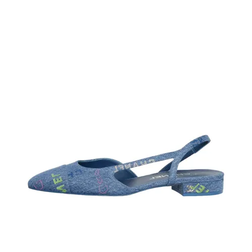 CHANEL Stylish Sandals Women's Blue