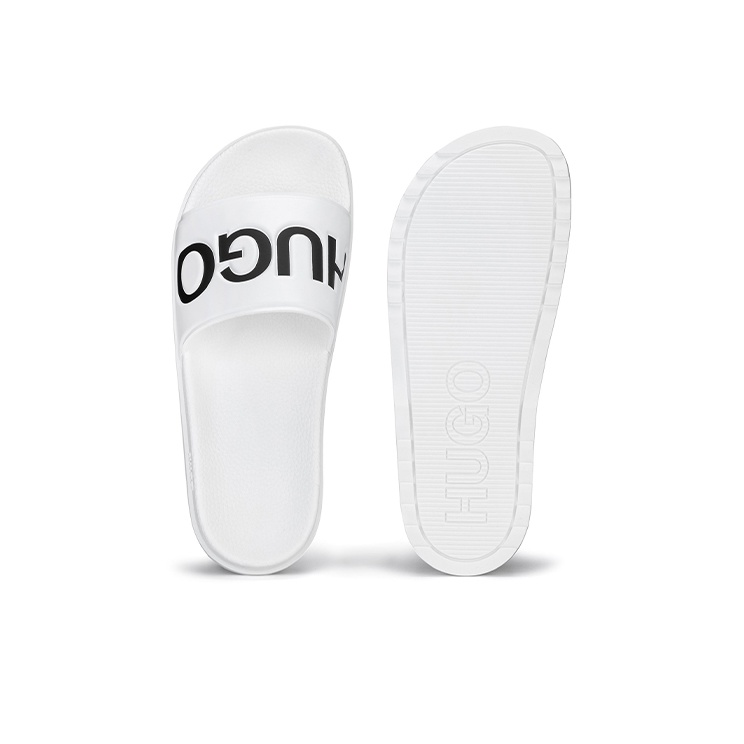 HUGO BOSS Slide Slippers Men White US M 8 POIZON