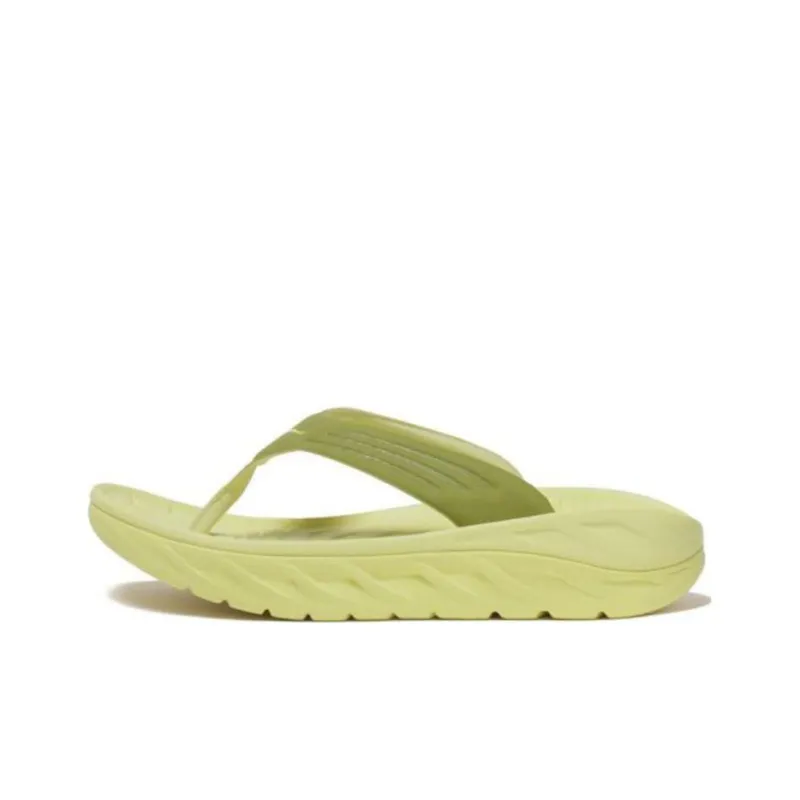 HOKA ONE ONE Ora Recovery Flip Green Moss Celery Root-0