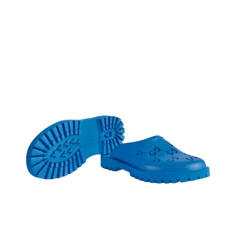 GUCCI Slip On Sandal 'Bright Blue'-4