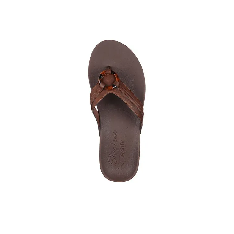 Skechers Arch Fit Slip-Resistant Slide Slippers Women's Brown-3