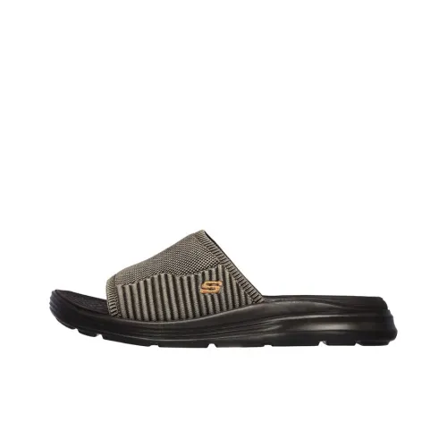 Skechers Relaxed Fit Slide Slippers Men Brown