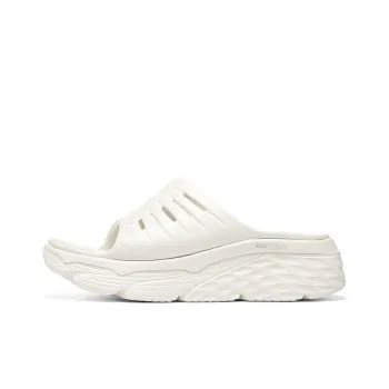 Skechers Max Cushioning Slide Slippers Women's White