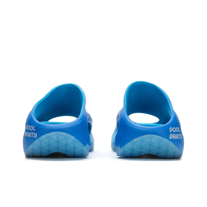 LOL x LiNing Yun You Slay Quiet Slide Slippers Unisex Glossy Finish Blue-3