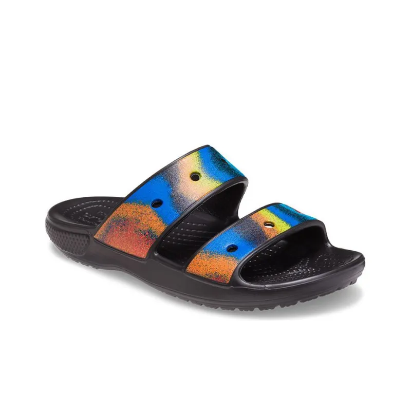 Crocs Slide Slippers Unisex Black/Multicolor Color-2