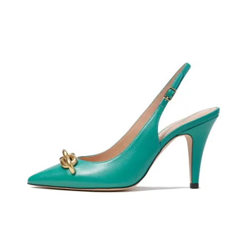 COACH Sadie High Heels Women's Bright Green