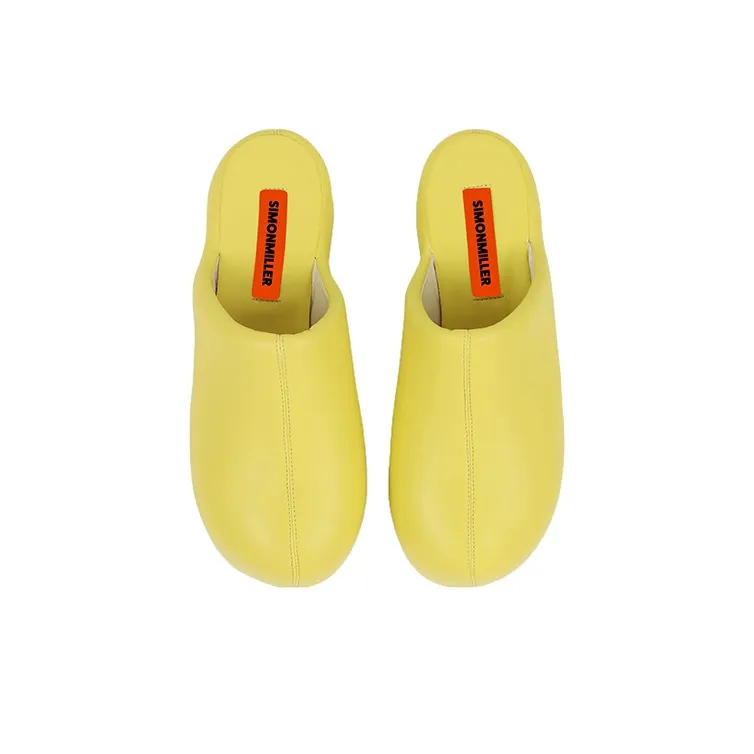 SIMON MILLER Wrap-toe Slippers Women's Yellow-1