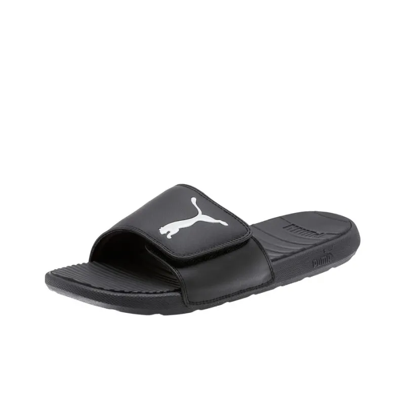 PUMA Cool Cat Sport Slippers Black/White-2