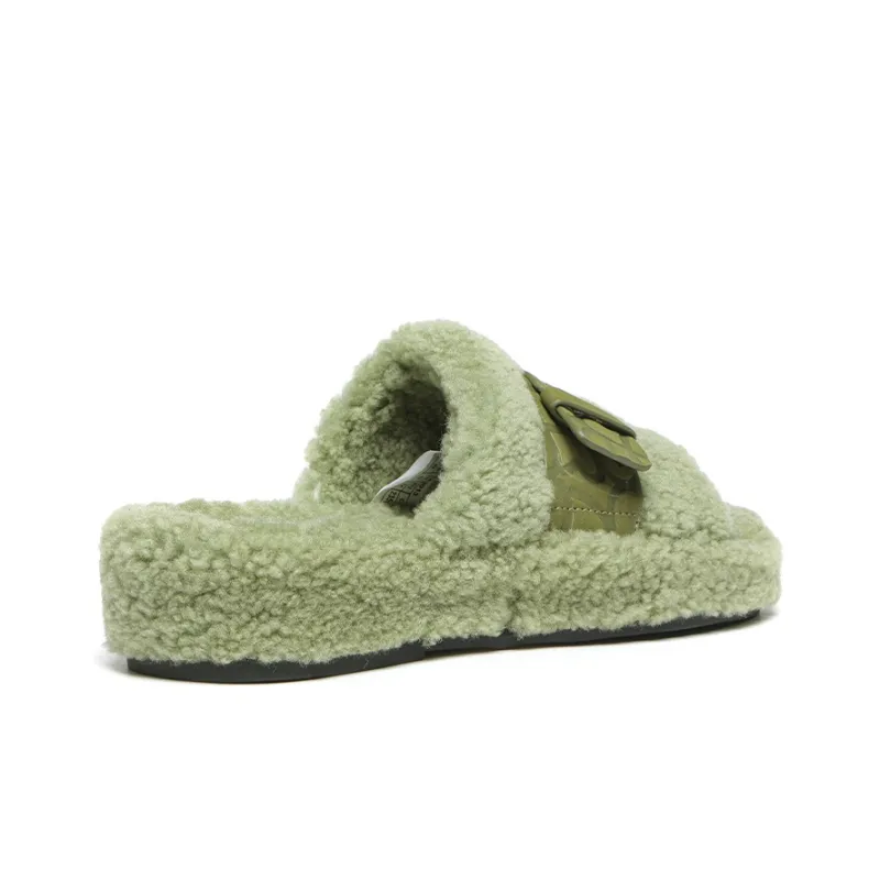 EVERAU Slide Slippers Women's Green-3