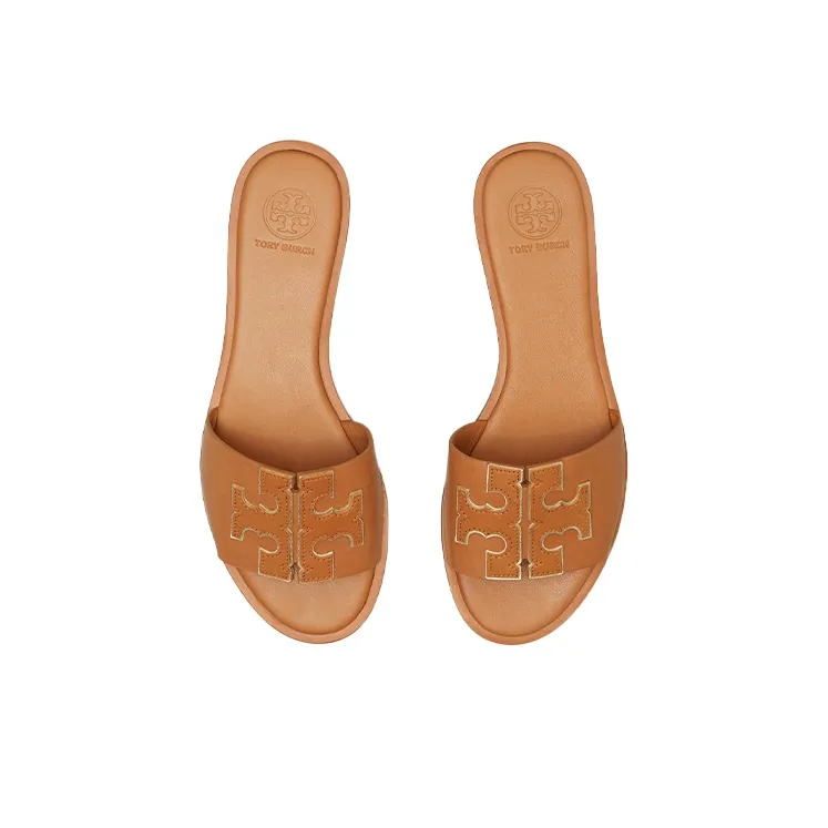 TORY BURCH Ines Slide Slippers Women's Tan-3