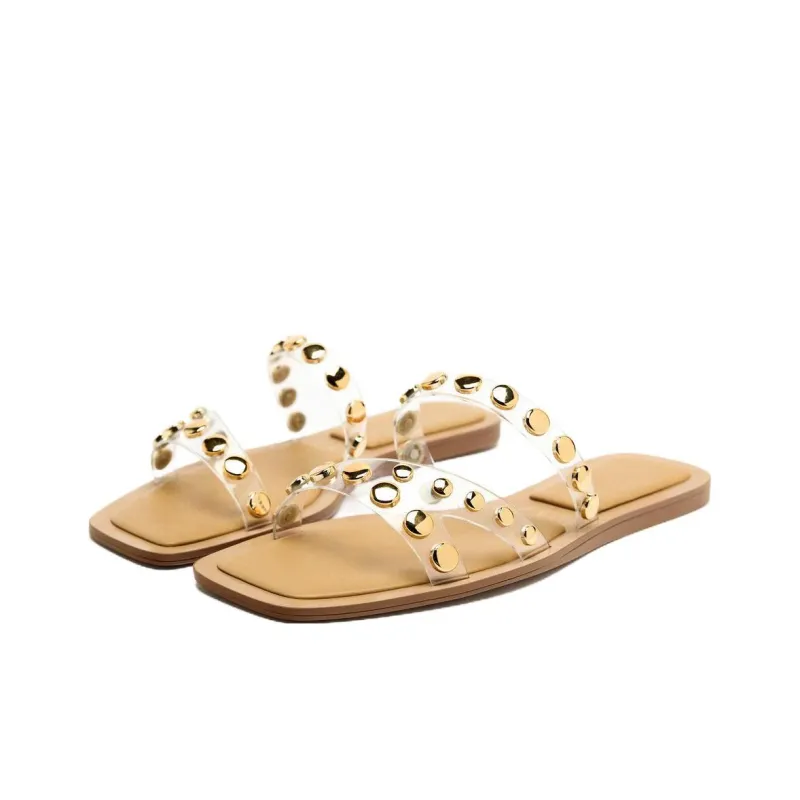 ZARA Quiet Slide Slippers Women's Transparent-1