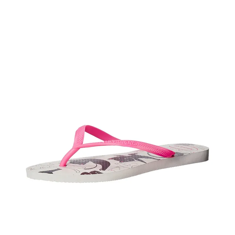 Havaianas HAVINA SlimPets Stylish Sandals Unisex White Pink-2