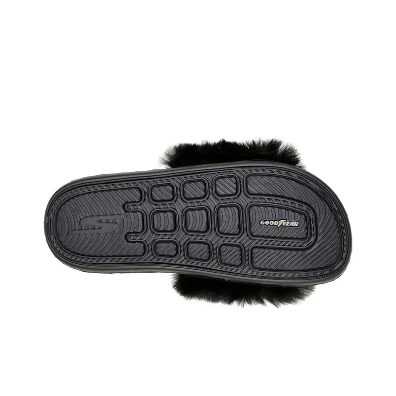 Skechers Hyper Slide Rubber Sole Slide Slippers Women's Black-4