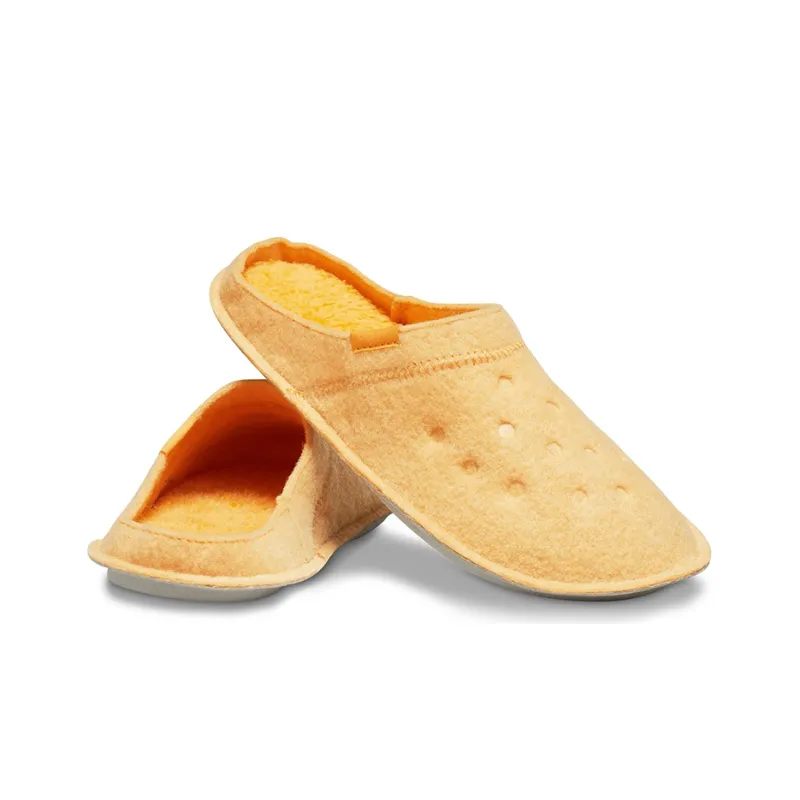 Crocs Classic Casual Thicken Stay Warm Unisex Yellow Slippers-3