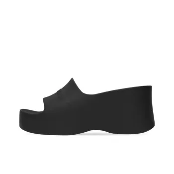 Balenciaga Chunky Wedge Sandals 'Black Rubber' Women's