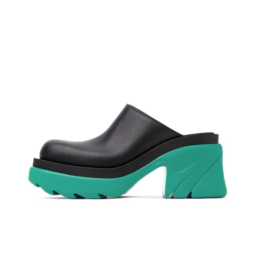 Bottega Veneta Flash Mule Black Blue Women's