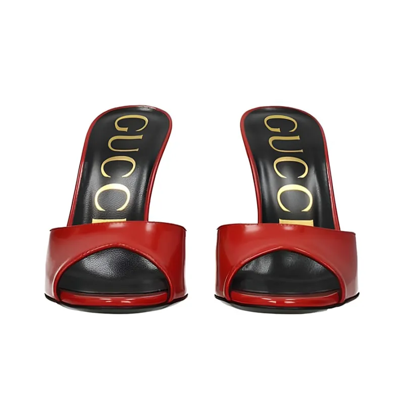 GUCCI Slide Slippers Women's Red-1