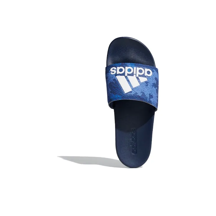 Adidas Adilette Comfort Slides Blue Slipper 'Blue White'-4