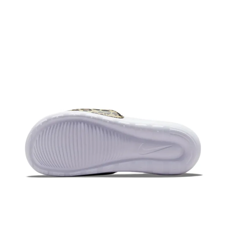 Nike Victori One Printed Slide White Animal Print Women's-3
