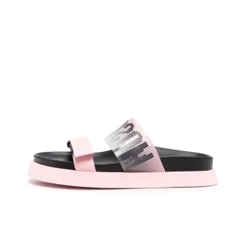 MOSCHINO Slide Slippers Women's Black Pink