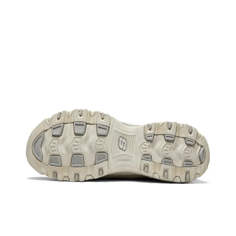 Skechers DLITES Rubber Sole Slip Resistant Slide Slippers Women's Sand Yellow-4