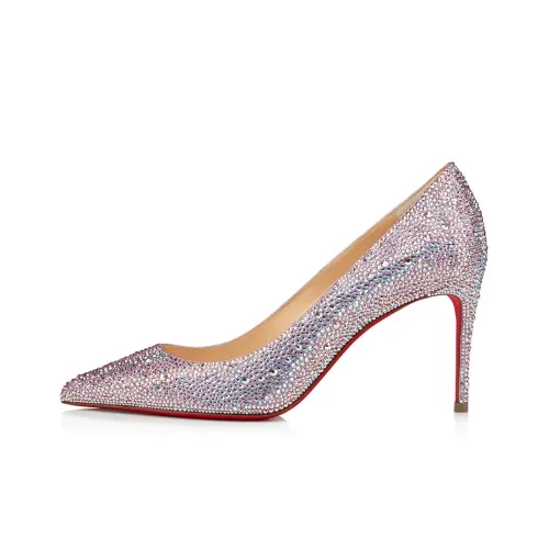 Christian Louboutin High Heels Women's Low-Top Silver