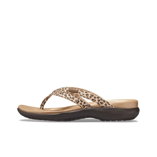 Crocs Slide Slippers Women's Leopard