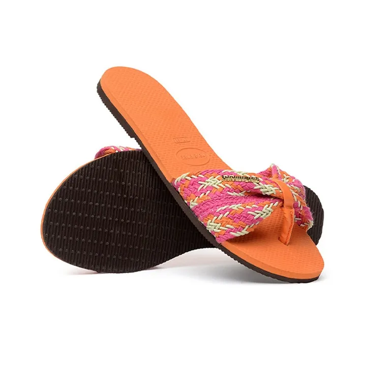 Havaianas You St Tpz Mesh Fc Slide Slippers Unisex Coral Pink-3