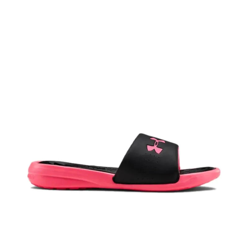 Under Armour Playmaker Fixed Strap Slide 'Black Pink' Women's-1