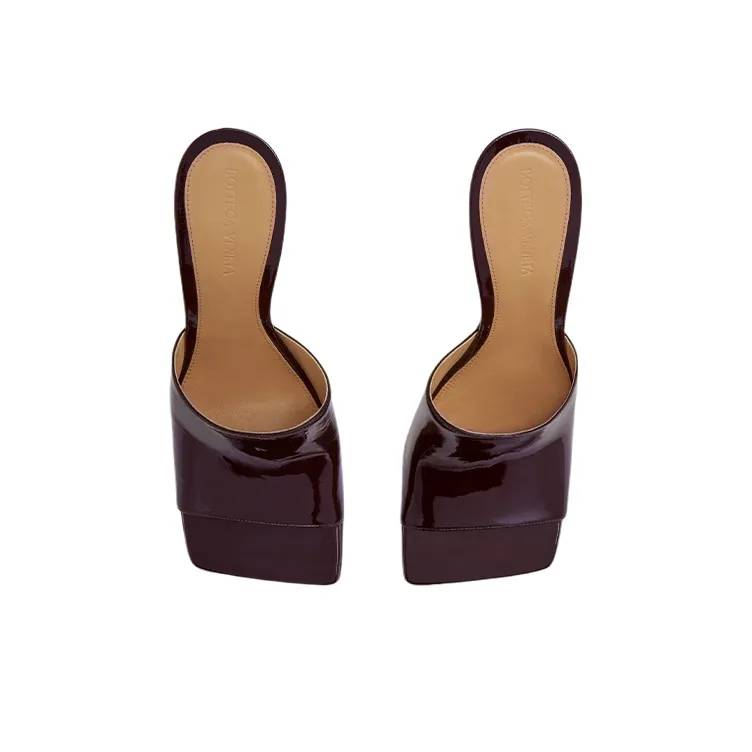 Bottega Veneta Stretch Slide Slippers Women's Brown-3
