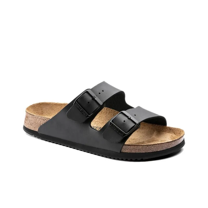 Birkenstock Arizona Prof Birko Flor Narrow Fit 'Black'-2