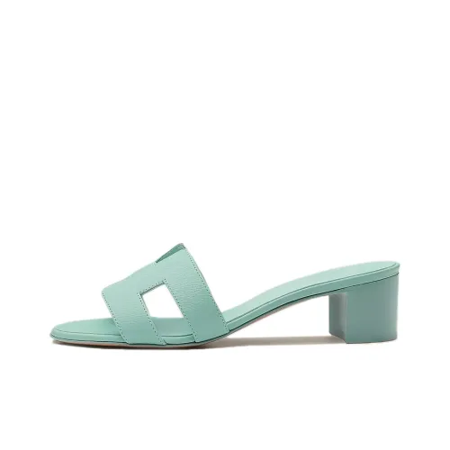 HERMES Oasis Slide Slippers Women's Sea Foam Green