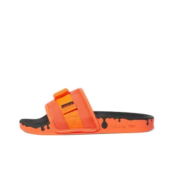 Pouchylette Women's Adidas Originals Slides 'Paint Drip Solar Red' Women's