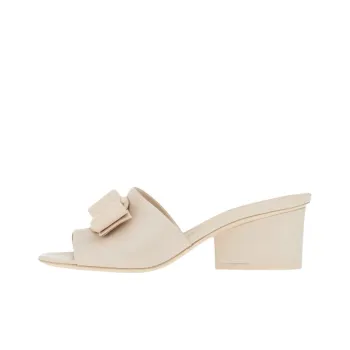 FERRAGAMO Viva Slide Slippers Women's White