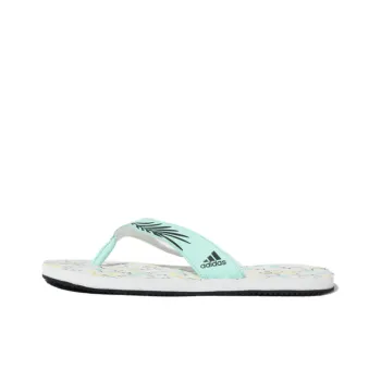 Adidas Cloudfoam Rubber Sole Quick Dry Slide Slippers Women's Fresh Green