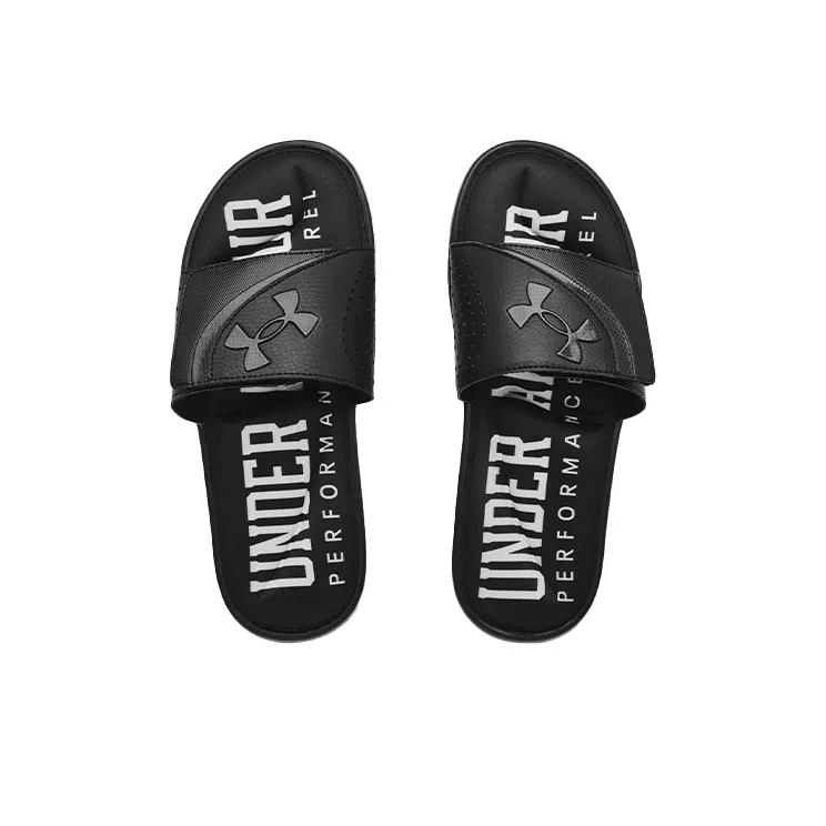 Under Armour Ignite 6 Graphic Strap Slide 'Black'-3