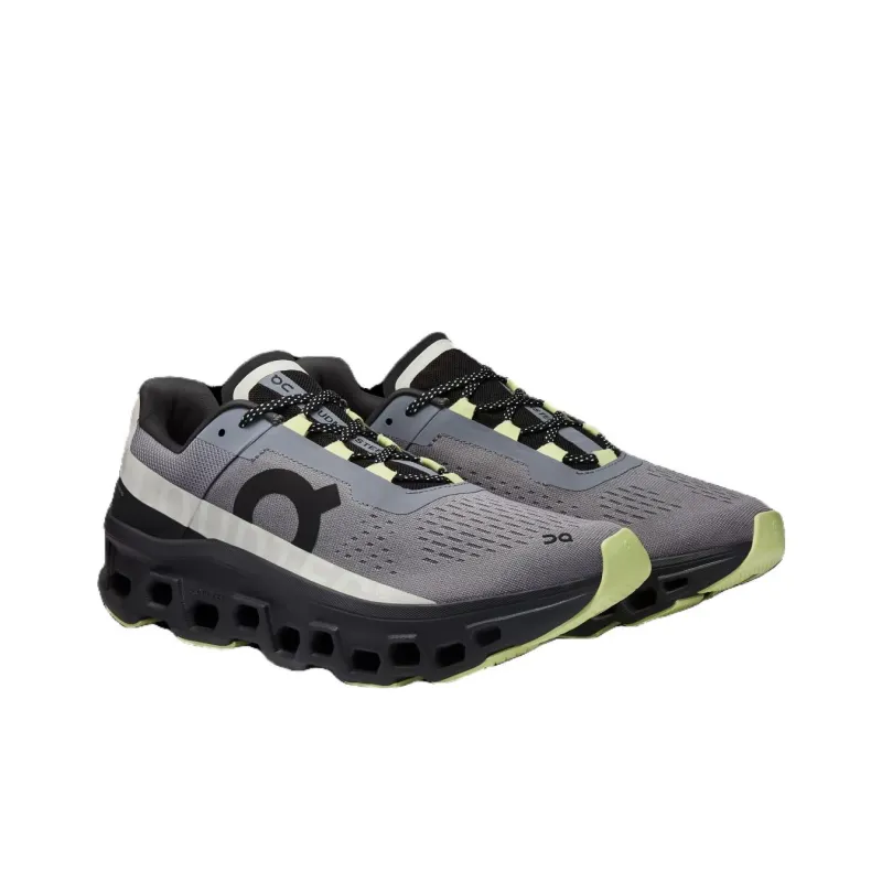 On Cloudmonster Cushioning Anti-Slip And Wear-Resistant Low-Top Carbon Plate Casual Running Shoes Men's Gray-2