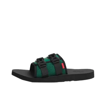 THE NORTH FACE X Supreme Trekking Base Camp Strap Slides 'Black Green'
