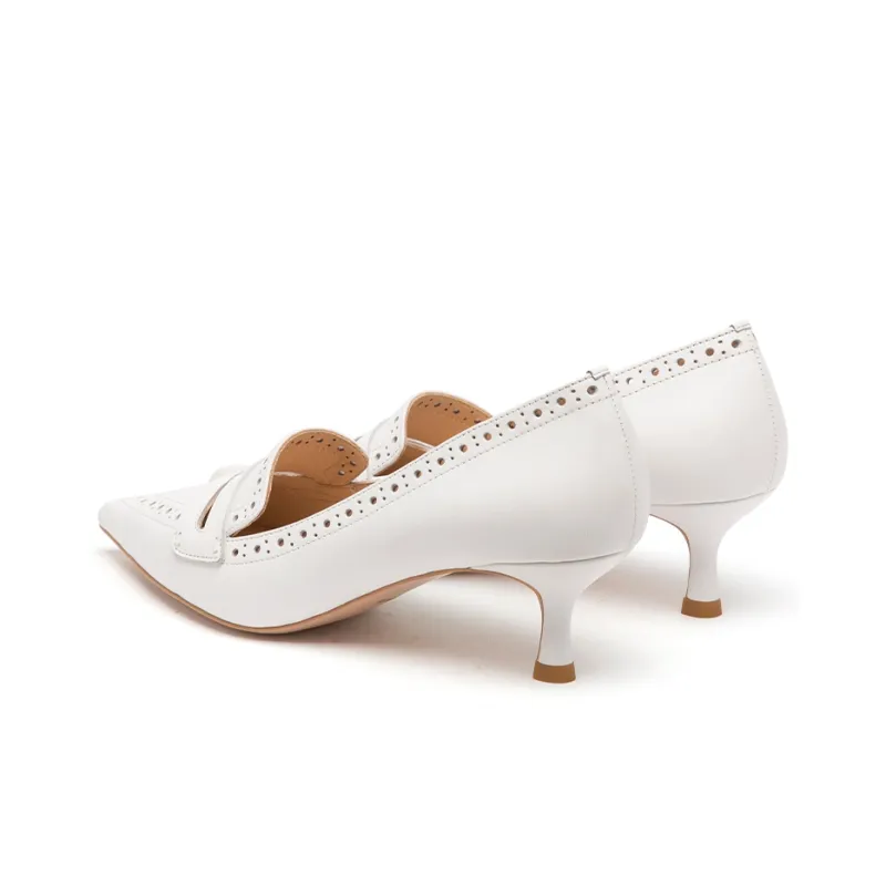 PACO GIL High Heels Women's Low-Top White-2