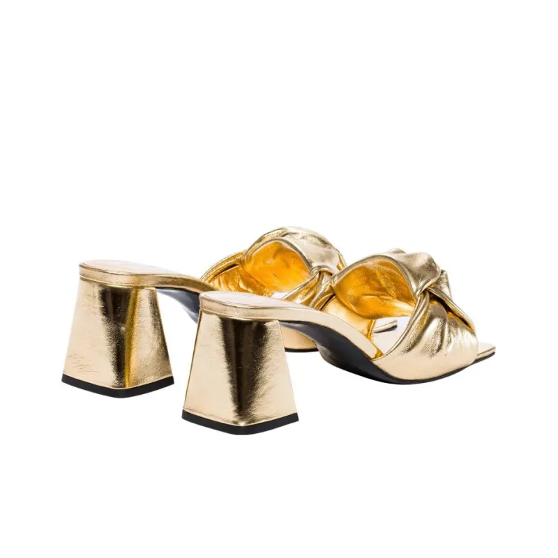 By Far Slide Slippers Women's Gold-3