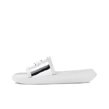 UGG Hilama Slide Shoe White Silver Women's