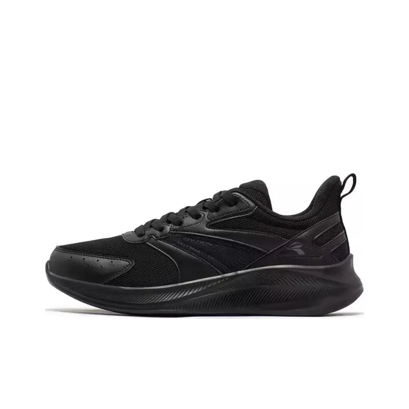 361° Anti-Slip Wear-Resistant Low-Top Running Shoes Men's Obsidian Black-0