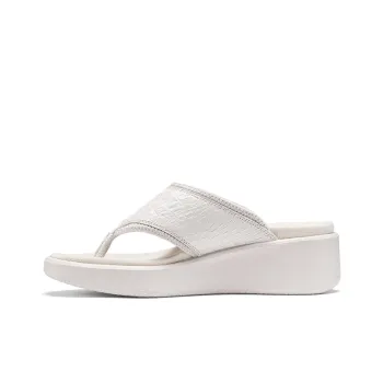 Ecco Smooth Collection Slippers Women's White