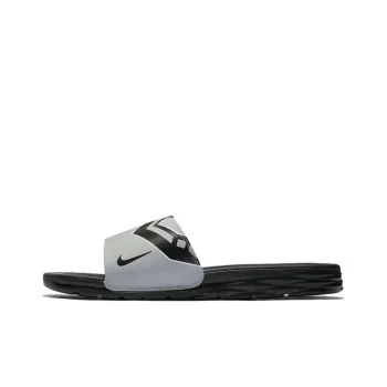 Nike Benassi Solarsoft Nba Flt Silver/White Black