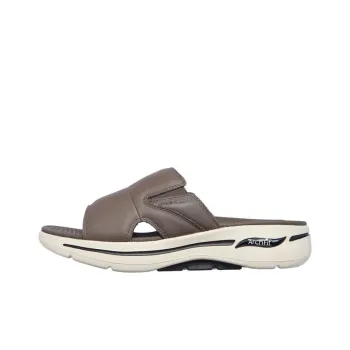 Skechers Go Walk Arch Fit Slip-Resistant Quick Dry Slide Slippers Men's Natural