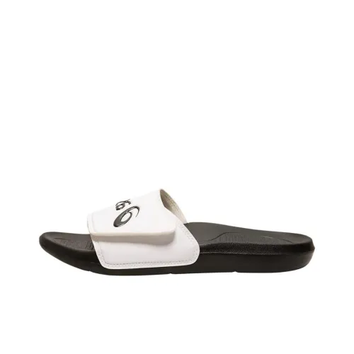 Asics Adjustable Slide Slide Slippers Unisex White/Black