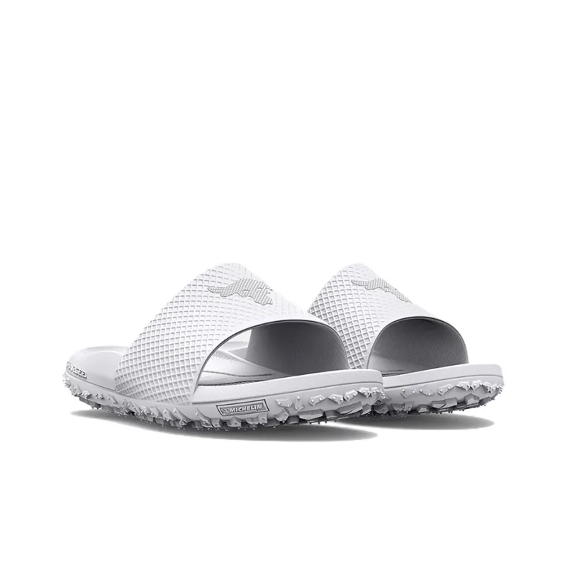 Under Armour Project Rock Slide 'White Halo Grey'-2